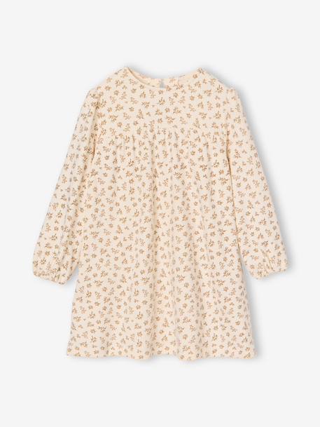 Ensemble robe 3 pièces enfant fille écru+mauve - vertbaudet enfant 