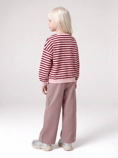 Pantalon large fille mauve+violine - vertbaudet enfant 
