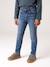 Slim jeans voor meisjes lichtblauw+middenblauw - vertbaudet enfant 