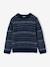 Pull jacquard garçon col rond marine - vertbaudet enfant 