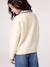 Pull polo fille manches longues écru - vertbaudet enfant 