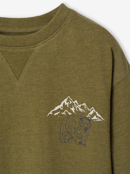 Jongensshirt met lange mouwen antraciet+geel+pistache - vertbaudet enfant 