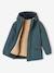 Parka 3 en 1 garçon amovible bleu ardoise+noix de pécan - vertbaudet enfant 