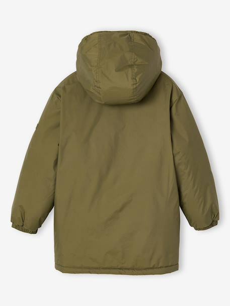 Lange windbreaker jongen olijf - vertbaudet enfant 