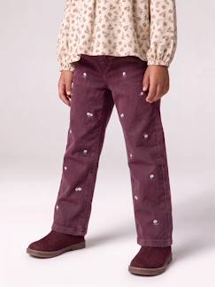 Meisje-Broek-Geborduurde mom fit voor meisjes