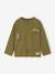 Jongensshirt met lange mouwen antraciet+geel+pistache - vertbaudet enfant 