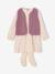 Ensemble robe 3 pièces enfant fille écru+mauve - vertbaudet enfant 