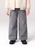 Jean large fille étoiles bleu clair+denim gris - vertbaudet enfant 