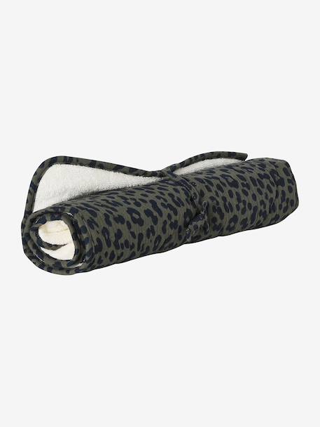 Sac à langer évolutif 24 ou 48h léopard personnalisable beige+kaki - vertbaudet enfant 