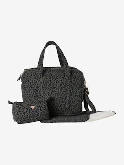 Puériculture-Sac à langer évolutif 24 ou 48h léopard personnalisable