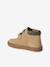 Baskets garçon cuir à scratchs beige+marine - vertbaudet enfant 