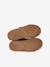 Baskets garçon cuir à scratchs beige+kaki+marine - vertbaudet enfant 