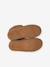 Leren meisjesboots met rits bruin+taupe - vertbaudet enfant 