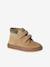 Baskets garçon cuir à scratchs beige+marine - vertbaudet enfant 