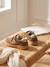 Meisjessneakers leer met klittenband beige+bruin+goudgeel+oudroze - vertbaudet enfant 