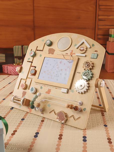 Planche d'activités avec ardoise magique GREEN FOREST en bois FSC® bois - vertbaudet enfant 