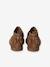 Eerste stap schoenen baby boots leer bruin+goudgeel+zwart - vertbaudet enfant 