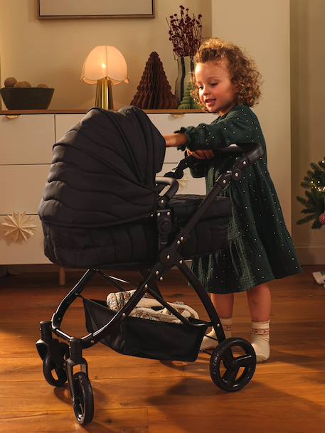 3-in-1 poppenwagen zwart - vertbaudet enfant 