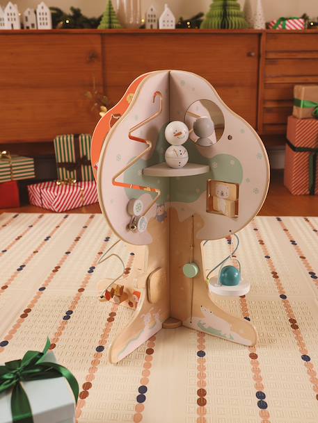 Arbre d'activités en bois FSC® multicolore+vert - vertbaudet enfant 