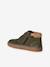 Hoge leren sneakers met veters voor jongens beige+kaki+marineblauw - vertbaudet enfant 