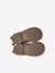 Eerste stap schoenen baby boots leer bruin+goudgeel+zwart - vertbaudet enfant 