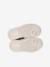 Meisjessneakers leer met klittenband beige+bruin+goudgeel+oudroze - vertbaudet enfant 