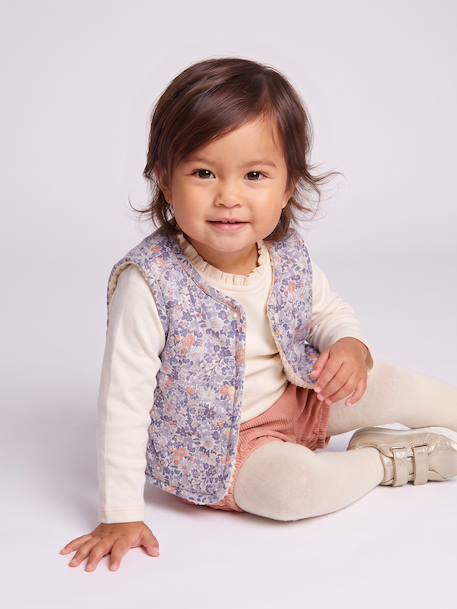 4-delige babyset meisje abrikoos - vertbaudet enfant 