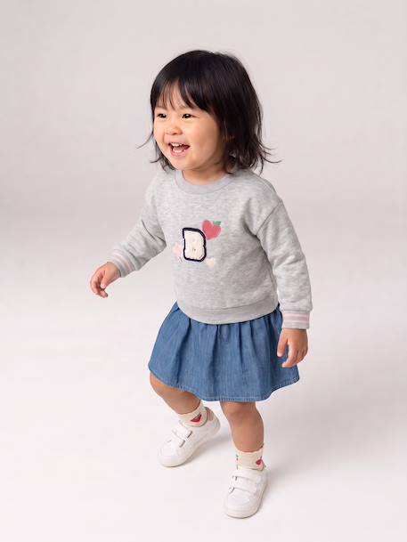 Robe bébé fille manches longues stone - vertbaudet enfant 