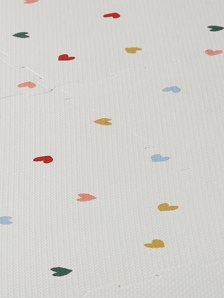 Groot tapijt met 9 schuimtegels beige+ecru+meerkleurig+rood+rozen+zachtpaars - vertbaudet enfant 