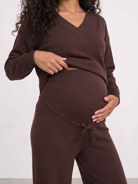 Ensemble pantalon grossesse chocolat - vertbaudet enfant 