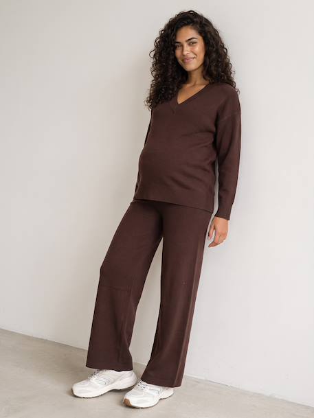 Ensemble pantalon grossesse chocolat - vertbaudet enfant 