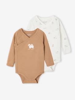 -Lot de 2 bodies naissance manches longues 