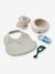 Mileah coffret repas silicone bleu ciel+bleu grisé+rose pâle+rose poudré - vertbaudet enfant 