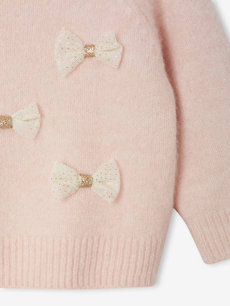 Babypullover met strikjes rozen - vertbaudet enfant 