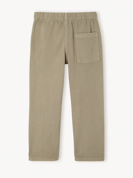 Eenvoudig aan te trekken jongensbroek met rechte pasvorm beige+middenblauw+nachtblauw+saliegroen+terracotta - vertbaudet enfant 