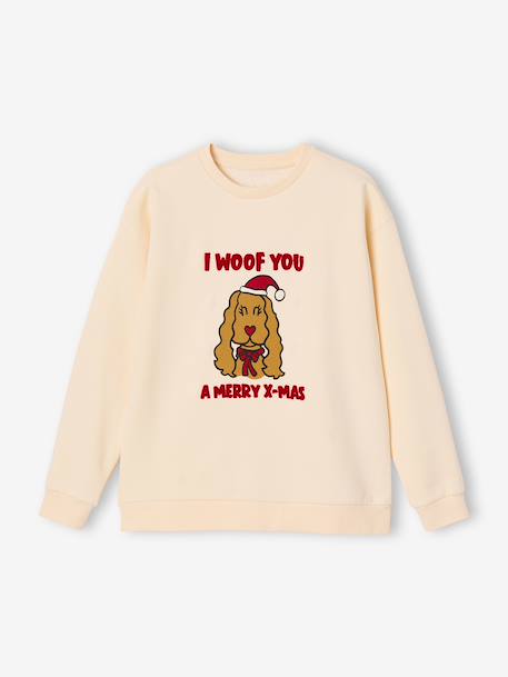 Dames kerstsweater Family Capsule vanille - vertbaudet enfant 