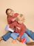 Uniseks babysweater met lange mouwen terracotta - vertbaudet enfant 