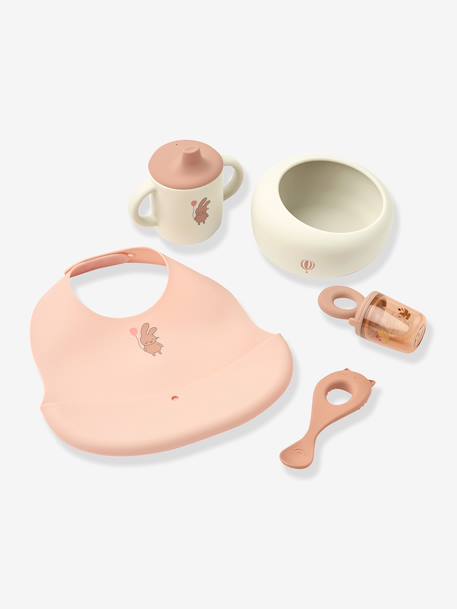 Mileah maaltijdkoffer silicone LIEWOOD grijsblauw+hemelsblauw+lichtroze+roze (poederkleur) - vertbaudet enfant 