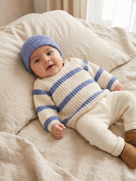 Ensemble 3 pièces naissance garçon bleu - vertbaudet enfant 