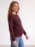 Pull grossesse et allaitement bordeaux+kaki - vertbaudet enfant 