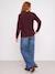 Pull grossesse et allaitement bordeaux+kaki - vertbaudet enfant 