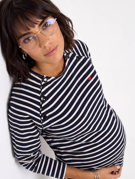 T-shirt grossesse et allaitement marine - vertbaudet enfant 