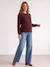 Pull grossesse et allaitement bordeaux+kaki - vertbaudet enfant 
