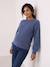 Pull de grossesse maille bleu - vertbaudet enfant 