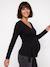 T-shirt grossesse et allaitement noir - vertbaudet enfant 