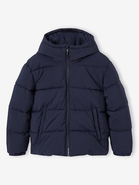 Doudoune garçon puffy anthracite+gris ardoise - vertbaudet enfant 