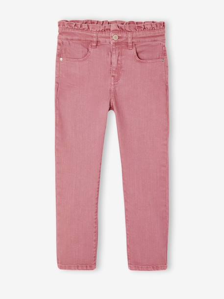 Pantalon slim fille encre+mauve - vertbaudet enfant 