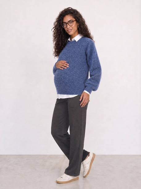 Pantalon de grossesse maille bandeau gris - vertbaudet enfant 