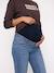 Wijde zwangerschapsjeans GRIS FONCE UNI+ongewassen denim+stone - vertbaudet enfant 