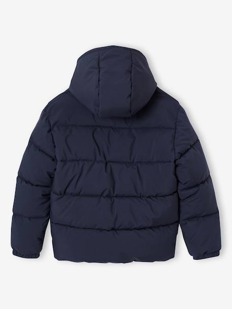 Doudoune garçon puffy anthracite+gris ardoise - vertbaudet enfant 